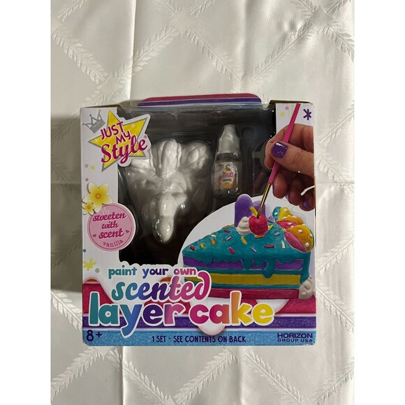 "Just My Style Bake Decorate Vanilla Scented Layered Cake Art Kit for Kids" - Picture 1 of 7